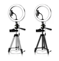 PO Studio için Ring Light 26cm Pographic Lighting Selfie Zil ışığı YouTube için Tripod Stand Tiktok Telefon Video4738550