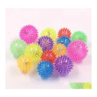 Dog Toys Chews Dog Chews Toys Soft Rubber Luminous Pet Dogs Chewing Elastic Ball Toy 1Pcs Randomly Color 20220830 E3 Drop Delivery Dhge0