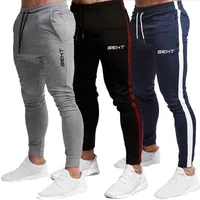 Мужские брюки Geht бренд бренд. Обычные худые мужские бегуны по спортивным штанам фитнес