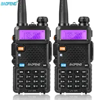 2pc baofeng uv5r walkie talkie professionista cb ricetrasmettitore baofeng uv5r 5w dual band radio vhfuhf handheld by way1359259