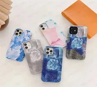 with Box Luxurious Big Checkred Flower Phone Cases for iPhone 12 Mini 13 13pro 12pro 11 Pro X Xs Max Xr 8 7 Plus Famous Skin Back 6681840