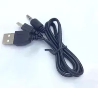 100Pcs USB 20 Cable To Mini USB Male And Male 35mm Plug Audio Video Speaker Cable 50CM Black Portable Speaker Audio Cable DY2129718