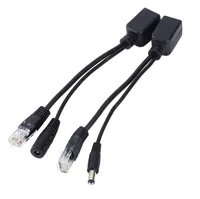 2PCSlot Blackwhite Couleur Ethernet PoE Adaptateur Cable C￢ble Poe Commutateur POE Splitter du c￢ble POE C￢ble RJ45 Injecteur Splitter6224669