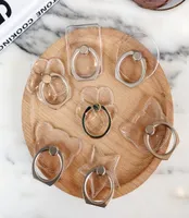 Clear Crystal Finger Ring Grip Holders Stents Transparent PC 360 degr￩s Rotation de boucle Support UNE BRACKETS DE T￉L￉PHONE CELLEUR UNIVERS7088857