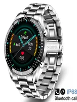 Freqüência cardíaca Rastreador de atividades de pressão arterial Chamada Smart Watch 2022 mais novo Luxury Men Smartwatch Steel Band Fitness5889204