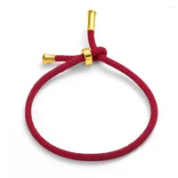 Braccialetti Charm 2022 Simple Fashion Rope Chain Bracciale per donne Colorful Regolable Incessato Macrame Gioielli regalo