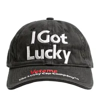 New Wash Embroidery Casual Cap Lucky Hat Men/Women Fashion Street Hip-Hop Accessories