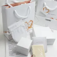 Superqualität Liebhaber Herzen Mode Schmuckschachtel Verpackungsset für Pandora Charms Armband Silber Ringe Original Box Damen Geschenk B313B