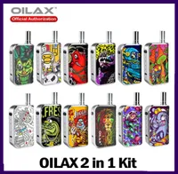 100 auténticos kits de inicio de Oilax Cito Pro VV VAPE VAPE VAPORIZADOR 2 en 1 para cigarrillo electrónico de cera de aceite grueso 400mAh preh6231289