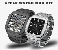 for Apple Watch Cases Luxury Premium Stainless Steel AP Modification Kit Protective Case Band Strap Cover iwatch 44mm 45mm8879730