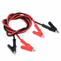 50 Pair Black Red 1M Alligator Clip High Quality Insulated Electrical Test Probe Lead Cable for Multimeter4667428