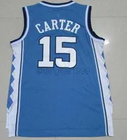 College Basketball Wears MEN University of North Carolina 15 CARTER Basketball jerseyDiscount online shopping stores Training shirt