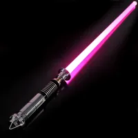 LED Light Sticks WANARICO RGB Luke Lightsaber Smooth Swing Metal Handle Lightsaber With 17 Sets Sound Effects Mode FX Duel LED USB Rechargeable 221207