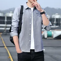 Mens Casual Shirts Summer Solid Colors Button Slim Fit Breathable ...