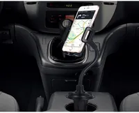 Weathertech Cup Holder Universal Cell Phone Mount 2in1 Car Cradles調整可能なグースネックホルダーAndroid samsun5113601と互換性