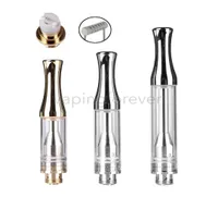 AC1003 Cartridges 05ml 10ml Silver Gold Metal Drip Tip Pyrex Glass Tube Tank With Horizontal Ceramic Coil 510 Thick Oil Cartridg7110053