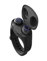 2 Arada 1 Akıllı Bilek Bantlı Kulak Tws TWS Bluetooth 50 Kulaklık Taşınabilir Bilezik Kulaklık Kablosuz Fitness Saat Depolama Şarjı7261371