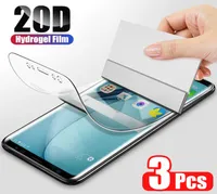 Samsung Galaxy S8 S9 S10 S20 için ZNP 20D Hidrojel Filmi Plus Ekran Koruyucusu Not 9 10 20 S7 Kenar DEĞİL CAM6421837