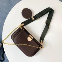 Top quality woman luxurys designers crossbody bags wallet backpack handbags purses card holder bag shoulder tote mini 3-piece set321v