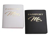 Card Holders Bride Groom Married Wedding Honeymoon Leather Passport Case Holder Travel ID Protector For Women Girls4632549