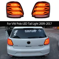 Auto -styling achterlicht dynamische draai signaalindicator remlichten voor VW polo LED -staartlampje lopende parkeer achterlamp