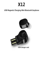 Draagbare draadloze Bluetooth -headset x12 Car Bluetooth -hoofdtelefoon USB magnetisch opladen Mini Bluetooth oortelefoon S530 Sportheadset 1459626
