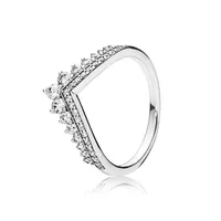 2021 Cosen Pandoras Autumn Original 925 Sterling Ring Silver Princess Rings Clear Cz Jewelry for Women Gift 197736CZ1911