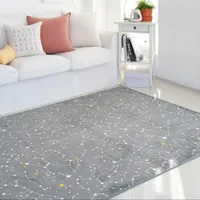 Carpets Gray Constellation Print Large Area Carpet Modern Living Room Mat Rugs Home Coffee Table Bedroom Bay Window Bedside