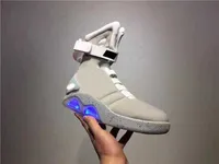 Casual Shoes Authentic Air Mag Back To The Future Marty McFly's LED Basketball Shoes Glow In H Dark Lighting Mags Fashion Blade Sports Shoes