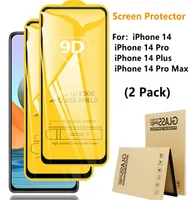 2 Pcs Screen Protector For iPhone 14 13 12 11 Pro Max Mini X XS XR 6 7 8 Plus SE 9D Full Protective Tempered Glass1315406