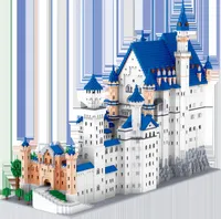 Блоки Neuschwanstein Castle Castle Princess Building Kit создает для мальчиков и девочек по случаю дня рождения 221207