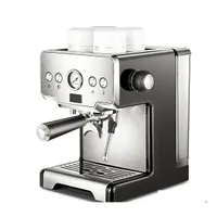 Manual Coffee Grinders Coffee Makers Crm3605 Espresso Hine 15Bar Maker Stainless Steel Semimatic Pump Type Cappuccino For Home Drop Dhjui
