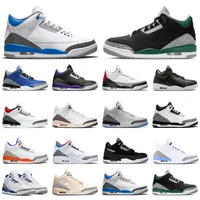 3S Shoes 3s Jumpman Basketball Shoes Mens Men Cool Grey Georgetown UNC Pine Green Racer Entrenadores Azules Azules Sports Outdoor Women Wizards