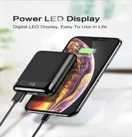 Power Banks 10000 mAh Powerbank dla Xiaomi Mi Powerbanks Zewnętrzna bateria mobilna przenośna ładowarka LED PAVERBANK7175290