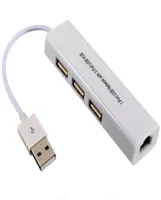 USB do RJ45 Ethernet z 3 portami CE Macbook i Ultrabook iOS iOS Tablet PC Win 7 8 DHL6063810