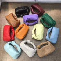 Evening Bags High Quality Hand-Woven Women's Hobos Bag 2022 Fashion Brand Designer Handbags Leather Shoulder Small Dumplings Clutch