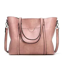 HBP Handtassen Porties Lady Handtassen Pocket Women MessengerBag Big Tote Sac Bols Toes Bag Roze kleur