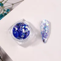 Decoraciones de arte de u￱as 1 ornamento de caja elegante f￡cil de pegar manicuras anti-crash cosas lentejuelas joyas