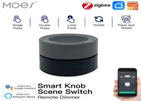 MOES NIEUWE TUYA ZIGBEE -besturingselement Smart Knob Switch Wireless Scene Switch Button Controller Batterij Powered Automation Scenario7635854