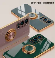 Ring Car Holder Silicone Cases For OnePlus 9 Pro 9Pro Luxury Full Protection Plating TPU Back Cover8302037