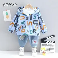 Clothing Sets 3Pcs Born Toddler Baby Girl Clothes Set Letter Bebes Cotton Hooded T-shirt Pants Casual Children Outfit Suit