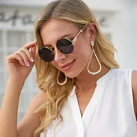 Sunglasses 2022 Retro Small Round Frame Ladies European And American Personality Women's Trendy