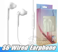 For Samsung Galaxy S6 S7 Wired Earphones Earbuds 35mm Inear Headphones With Mic Volume Control Headsets With Retail Packaging1806833