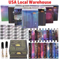 USA Warehouse Atomizers GCC Gold Coast Clear Vape Catrones Packaging Summer Edition 0,8 ml 1 ml E -cigaretter Tomvagnar Keramik Tjock Oil Förångare 510 tråd