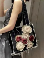 Waist Bags Harajuku Women's Bag Niche Design Rose Flower Shoulder Fanny Packs For Women Fashionable Cross Body