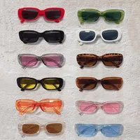 Sunglasses Small Square Frame Women Men Unisex Luxury Sun Glasses UV400 Protection Travel Beach Trendy Eyeglasses Clear Lens
