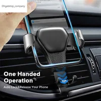 Gravity Car Holder For Phone Air Vent Clip Mount Mobile Cell Stand Smartphone GPS Support iPhone 13 12Pro Max Xiaomi Samsung