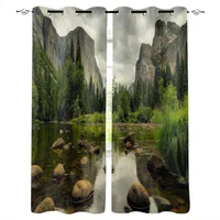 Curtain Valley Cloudy California Green Woods Living Room Hanging Curtains Balcony Kitchen Study Modern Window Treatments