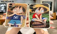 Kawaii One A Piece Luffy Anime Phone Case för iPhone XS Max XR X 7 8 11 12 Plus Pro SE 2020 Mini Candy Soft Back Cover TPU Coque A6389252