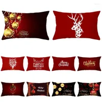Pillow Case Pillowcase Cushion Cover Christmas Collection Deer Ball Snowflake Merry Sofa Bedroom Home Living